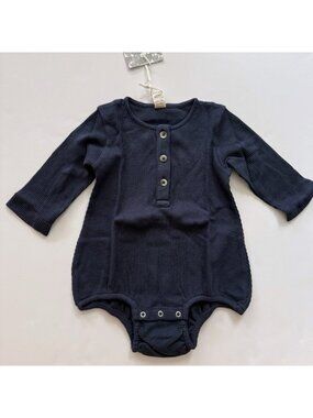Kate Quinn Organics Baby Long Sleeve Henley Bubble 6-12 months